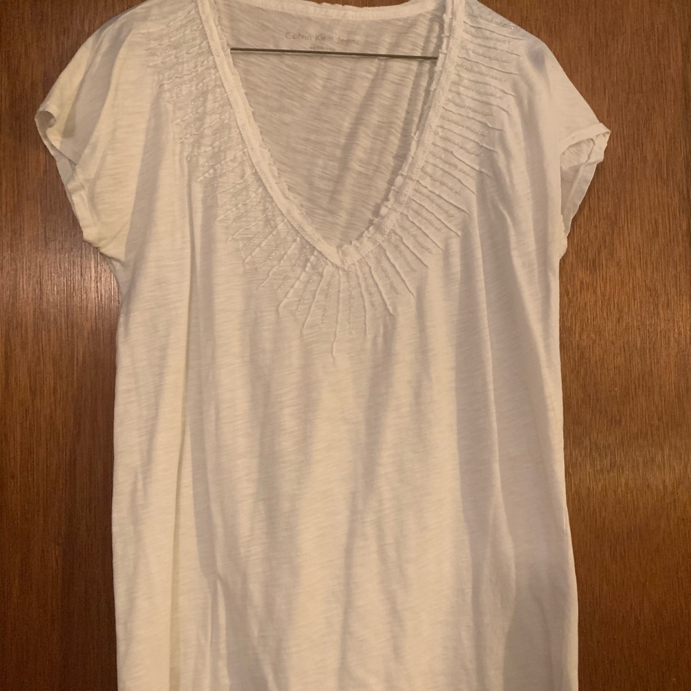 Calvin Klein Jeans white shirt size M